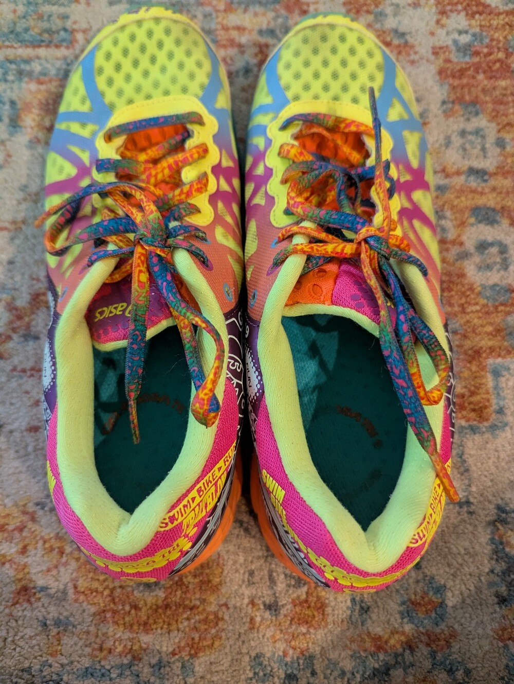 Asics Gel Noosa Tri 9 Women's 9.5 Bright Colorful Triathlon Running Shoe - Picture 10 of 14
